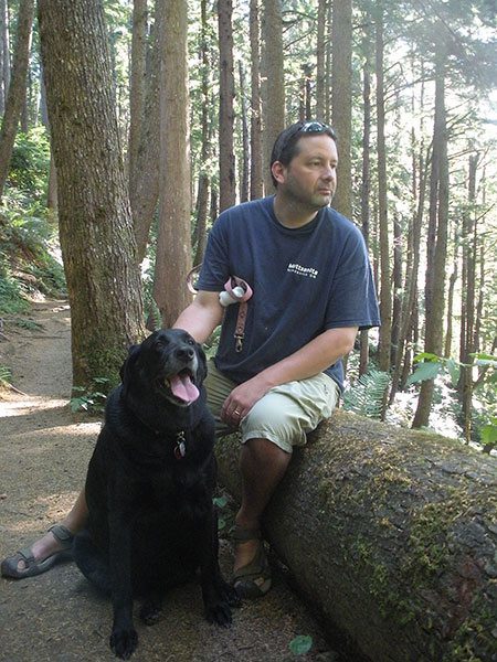 Black Lab Cape Falcon trail