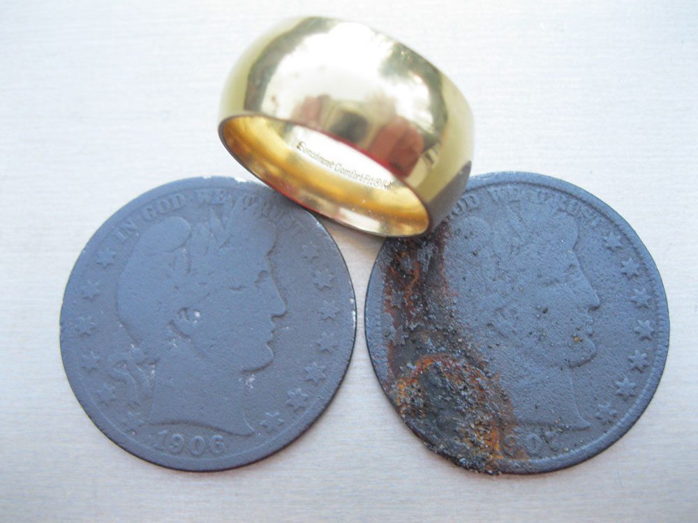 Rings and coins found metal detecting