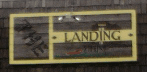 The Landing Restaurant sign