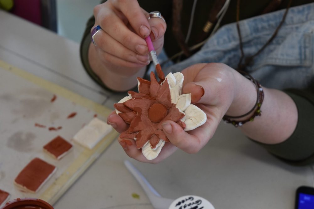Charity glazes flower