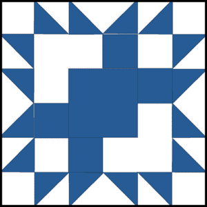 quilt block Classic Blue Marcia Hohn original