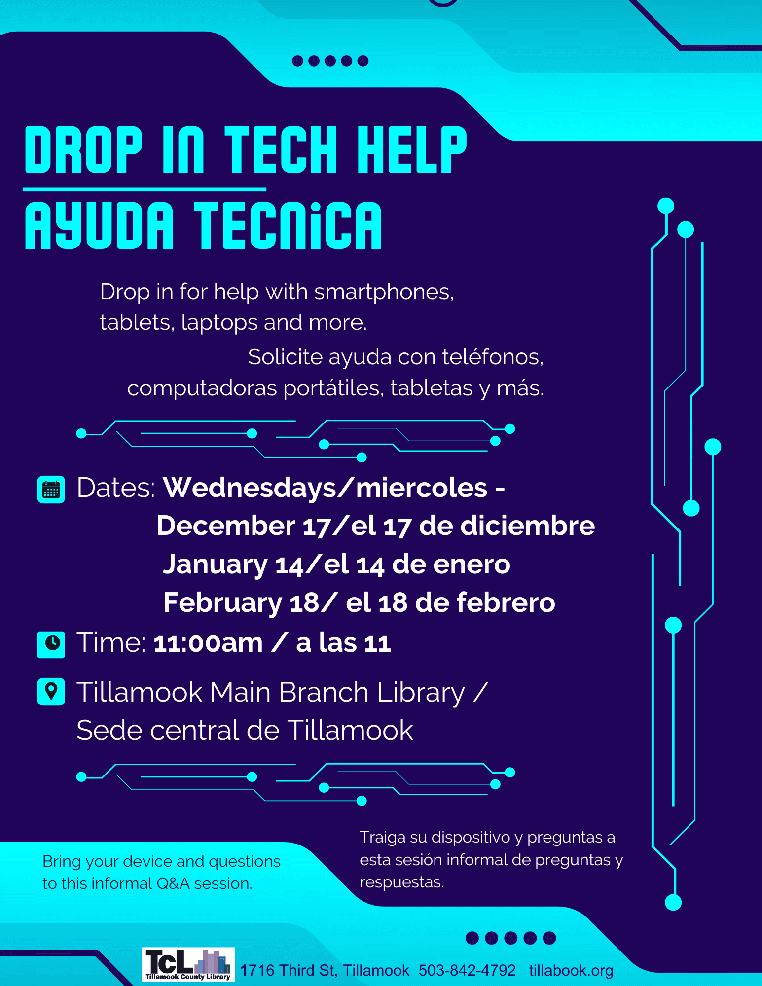 Drop In Tech Help DecJanFeb TM NYQ8Wq