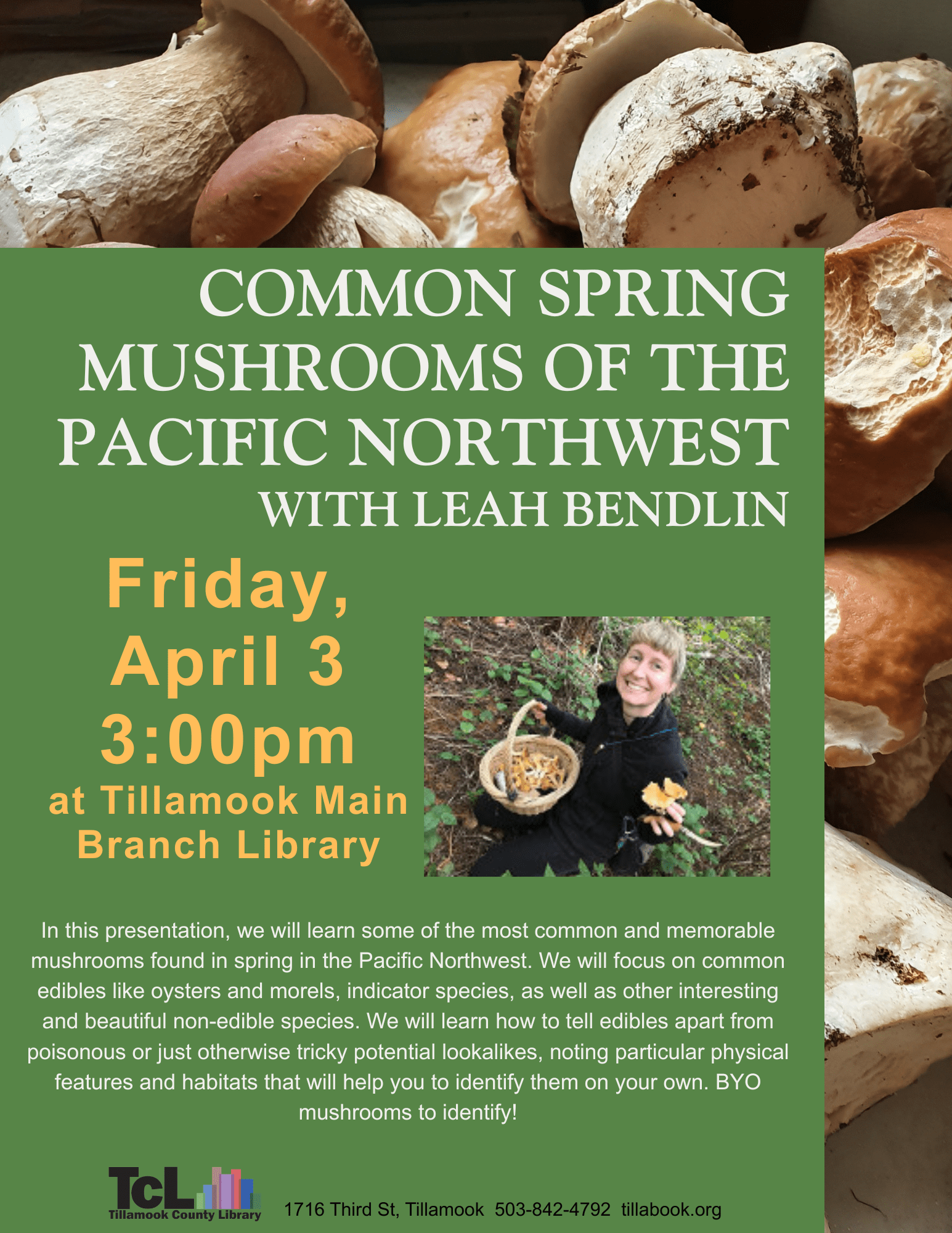 Spring Mushrooms of the PNW 040326 TM FN4CHG