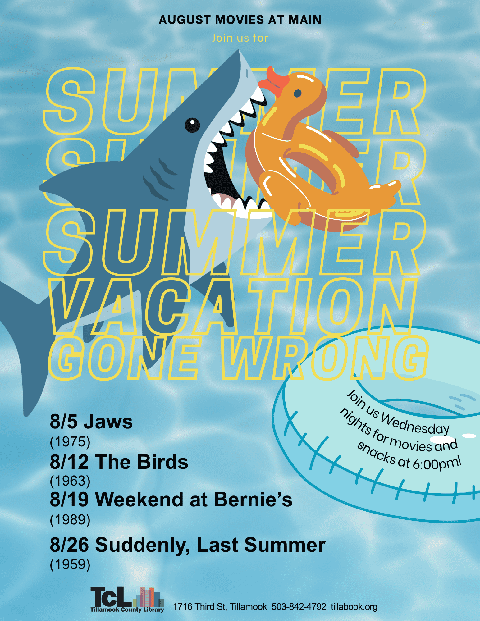 August Movies at Main 8vjzzR