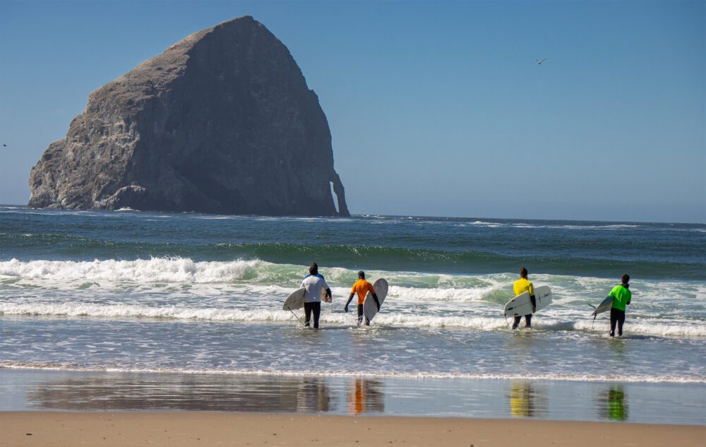 Cape Kiwanda Longboard Classic pacific city oregon surfing ocean waves haystack rock