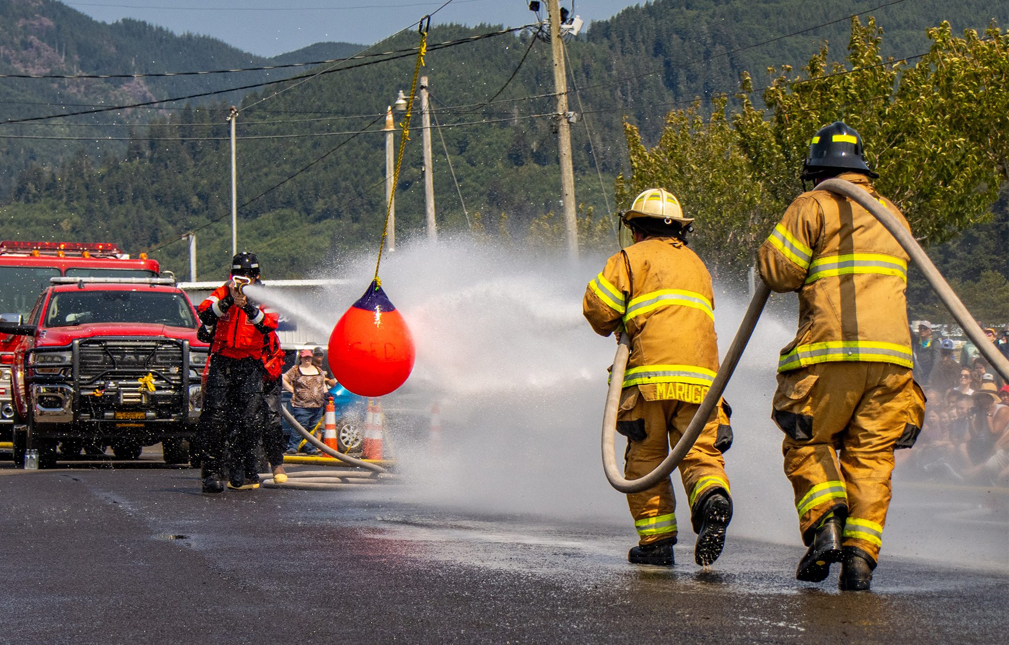 Garibaldi Days firefighters water ball competition