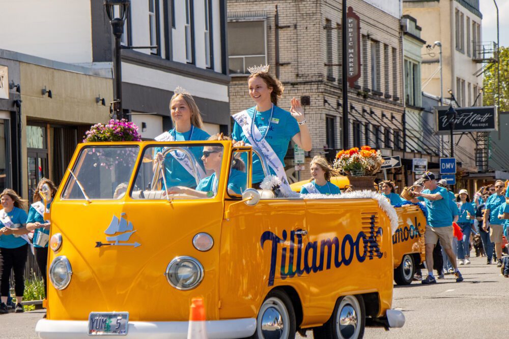 June Dairy Parade Tillamook dairy vehicle By Greg Kozawa