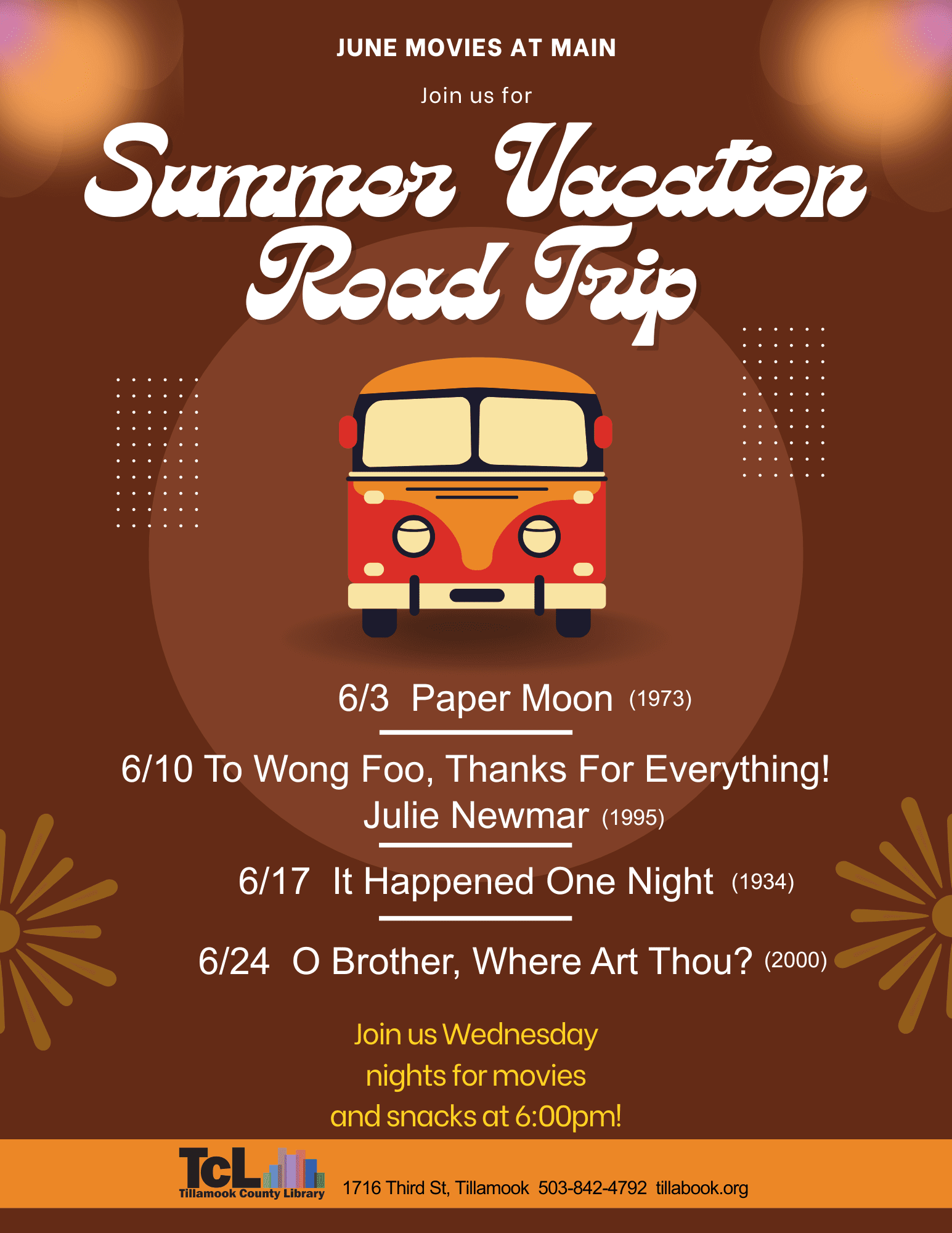 June Movies at Main 1 fDTCSB