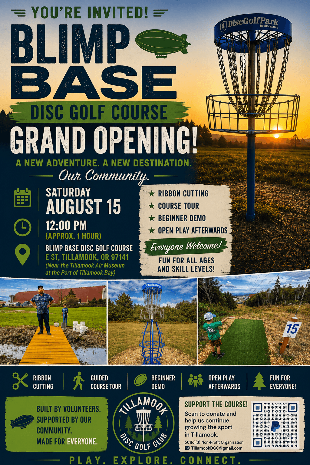Blimp Base Disc Golf Grand Opening 2 cNtDze