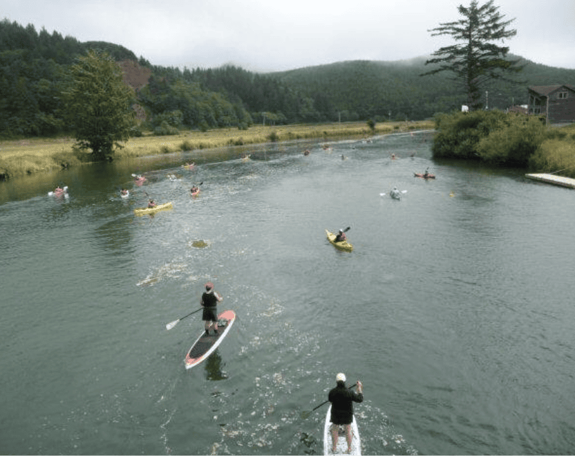 Camping Nestucca River Kayak Paddleboard Woods Campground