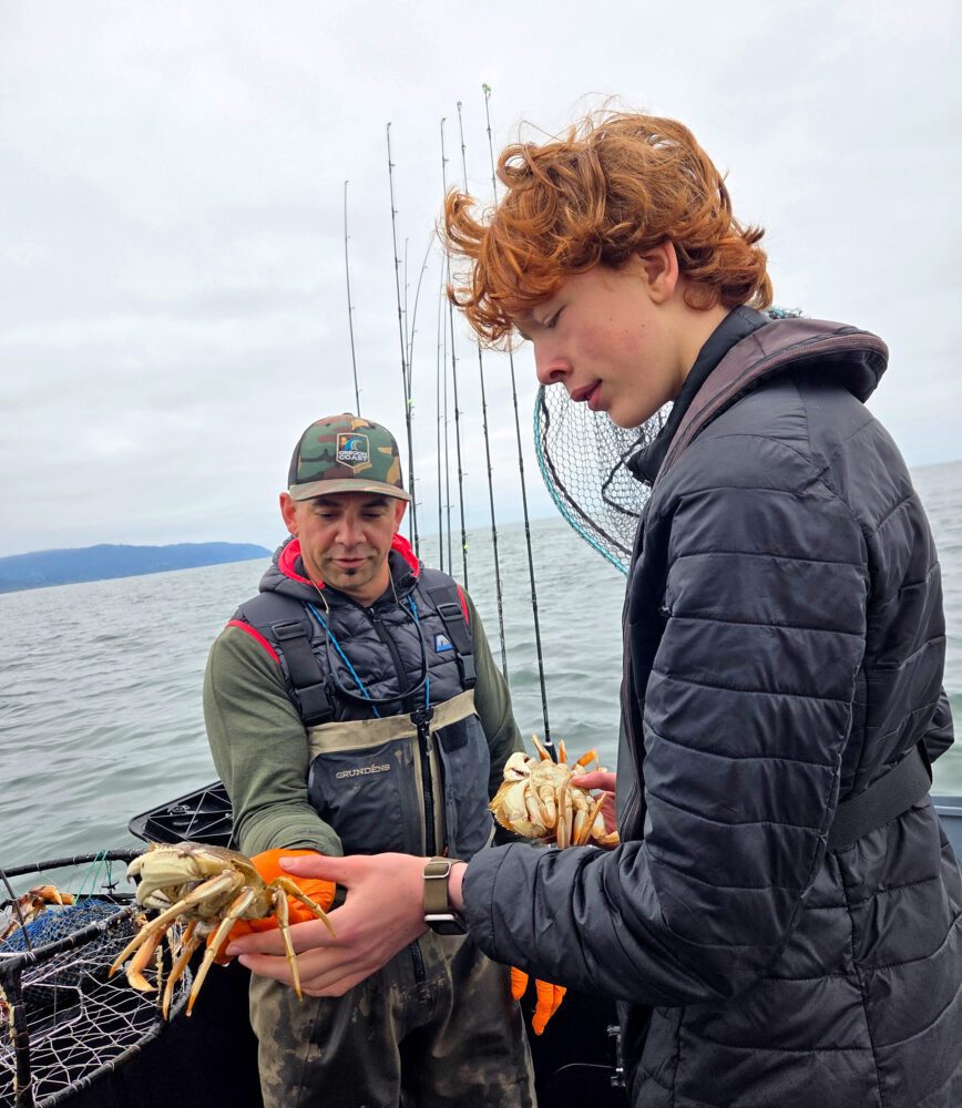 dungeness crab fishing dory boat